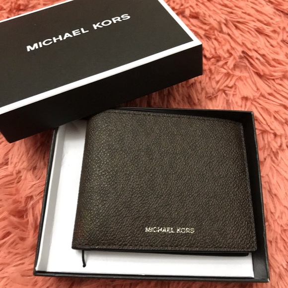 MICHAEL KORS JET SET BROWN LEATHER BIFOLD WALLET - Picture 1 of 7